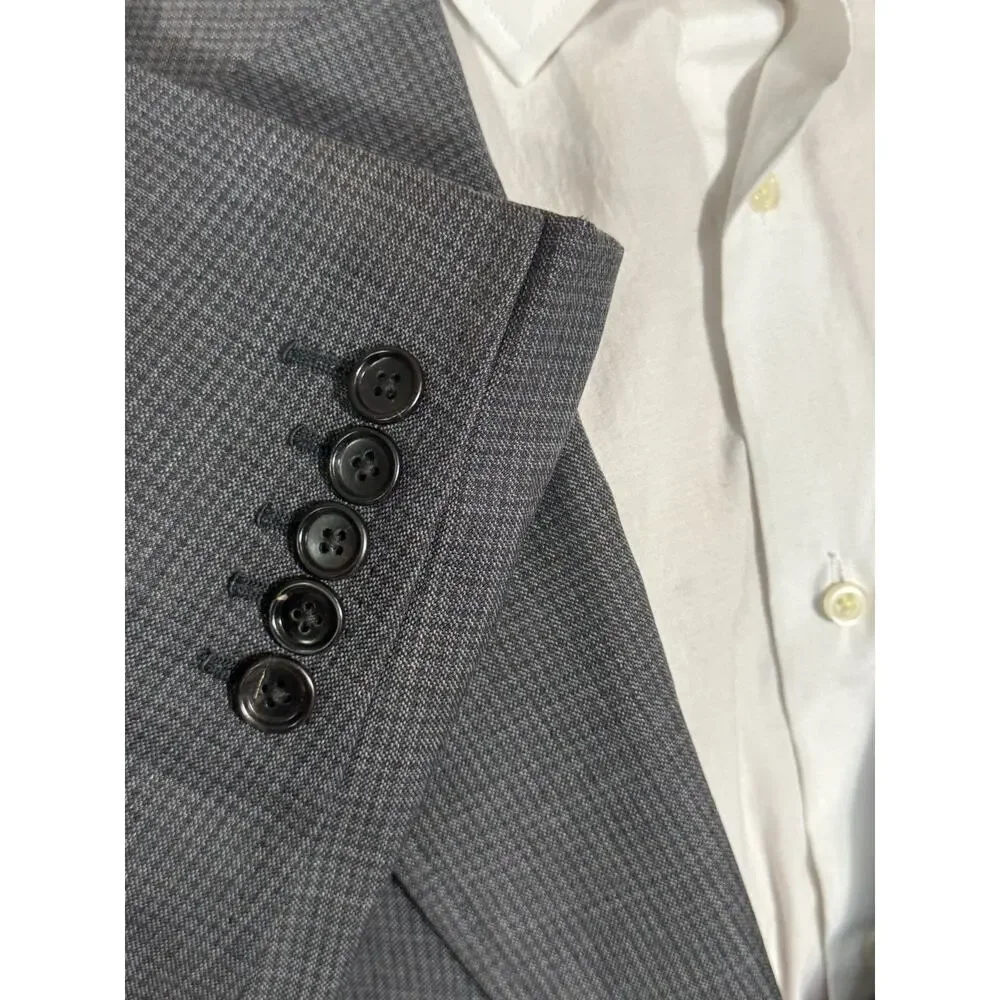 Tom Ford Gray Shelton Houndstooth Wool Sportcoat Blazer 52R Italy 42R US Men’s